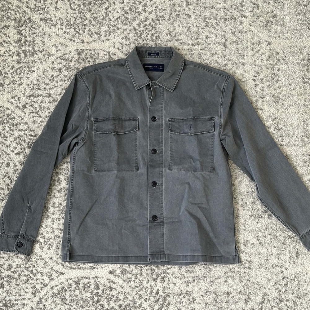 Abercrombie and Fitch Relaxed Blue Button Down M